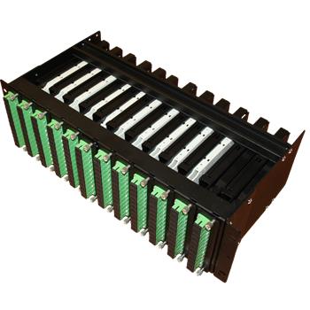 19" MPO Patch panel, 12x kovová kazeta pro 12x SC simplex.