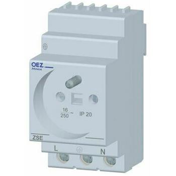 230V socket on DIN rail