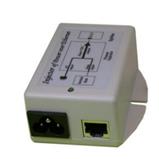 24V 19W POE Power Source/ Inserter with surge protection, EU Power Cord