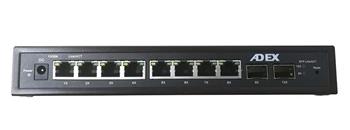 ADEX AD1000-8GPDM-2FM Reverse PoE Switch 8x Gbit Port, 2xSFP, Web Managed, Metal