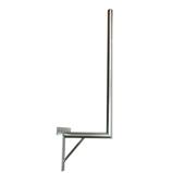 Antenna holder 35/100cm with cross + strut, pipe 42/2mm, zinc Heat