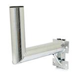 Antenna holder 40/30cm with bracket and strut, (for mast 30-100mm), tube 76/3mm, zinc Heat