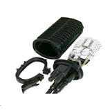 BS604 optical cable tube coupler, for 192 welds, 4x input d8-24mm + 2x oval