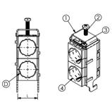 Cable clip FIMO sRF E 2x6 (2x5-6mm)
