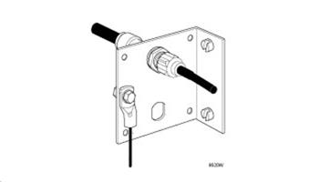 Coaxial cable / surge protector double rack mount
