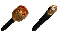 Connection cable RSMA male-N male, 50 cm