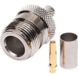 Connector N female 6 mm, crimp