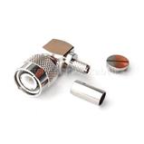 Connector TNC male 6 mm, angled, solder/crimp (for RG-58)