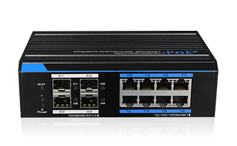 CSE IS7212S-8P, Industrial Gigabit PoE switch-8x PoE, 4x SFP