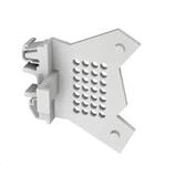 DIN rail holder for Mikrotik hEX / hAP series (ports facing forward)