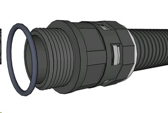 Extending gland PG21, Flexi, 50 cm