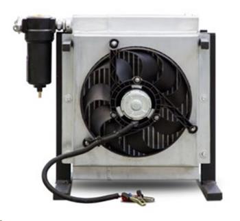 External aftercooler and separator for the Atmos PB82E-6 compressor