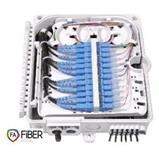 Fiber optic termination box for 12 fibers