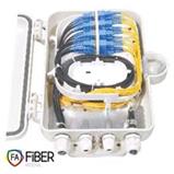Fiber optic termination box for 12 fibers