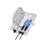 Fiber optic termination box for 2 fibers