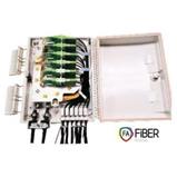 Fiber optic termination box for 24 fibers
