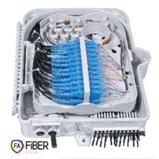 Fiber optic termination box for 24 fibers