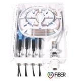 Fiber optic termination box for 8 fibers