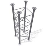 Four-sided lattice mast 60-550-2000-heat