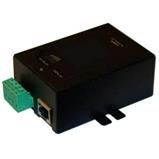 Gigabit 802.3af 9-36VDC IN 48VDC OUT 16.8W DC to DC Converter and 802.3af POE inserter - Metal Enclosure
