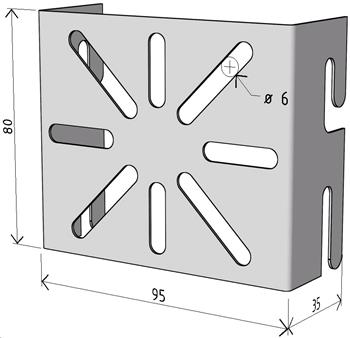 Holder DZM 1 (DZ 1) GZ for MERKUR 2 gutter