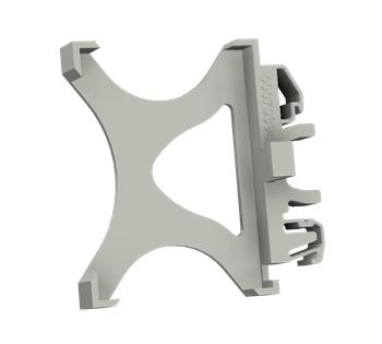 Holder TYCON PoE-INJ-1000-WT(x) on a DIN rail