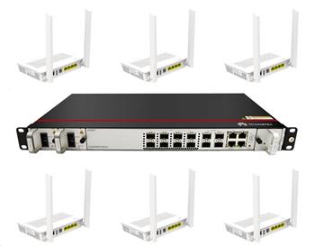 Huawei GPON kit 2: MA5801 GP08 + 100x EG8145V5, oficiální CZ distribuce