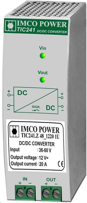 IMCO POWER TIC241.H 48_2412 měnič, 48V DC/24V DC, 300W