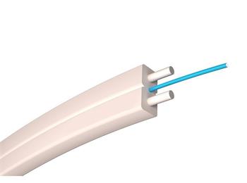 Kabel optický FLAT DROP, 1vl., 9/125, 2x3 mm, G.657B3, LSOH, bílý plášť
