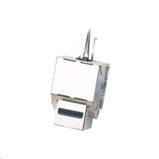Keystone DATACOM for RJ-45 connector, STP, Cat.5e, (dual) mini silver
