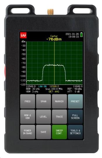 Kompaktní spektrální analyzátor SAF Compact, 6 - 20 GHz
