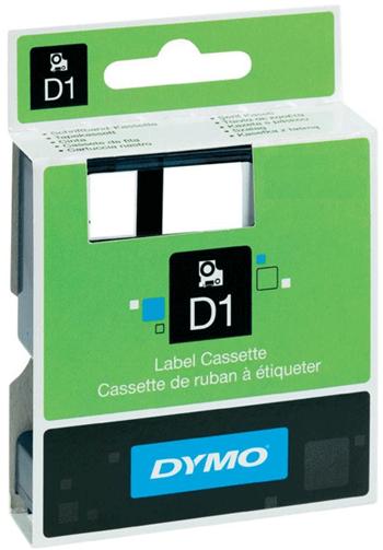 Label tape DYMO D1 12 mm x 7 m, white on a black background