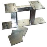 Lattice mast holder-upper part-heat + 8x bracket to angle-offset 400mm