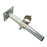 Mast holder 48mm (slider 1-25cm with square), Galva zinc