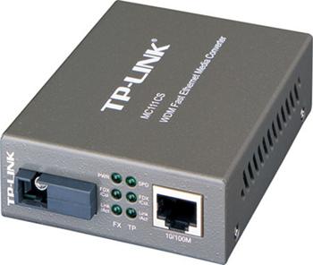 Media converter/converter TP-LINK, WDM, MC111CS, 100 Mbps, SM, SC, 20km, 1550nm
