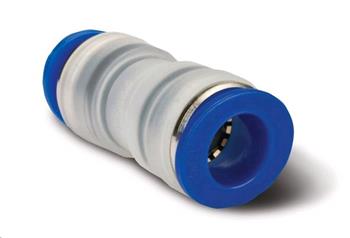 Microtube connector 12/8 mm, straight with metal insert