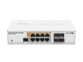 MikroTik Cloud Router Switch CRS112-8P-4S-IN, 8x GLAN with PoE, 4x SFP