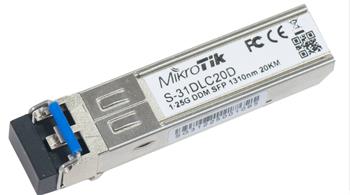 MikroTik optical module S-31DLC20D, SM, 20km, 1.25G, 1310nm