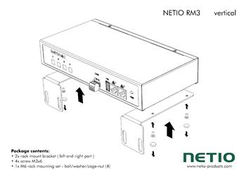 Mounting bracket NETIO RM3 4C vertical