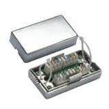 Notched connector, STP, CAT6 LSA-white