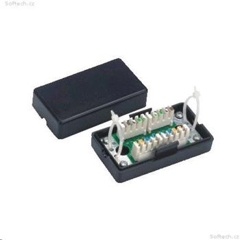 Notched connector, UTP, CAT5E LSA-black