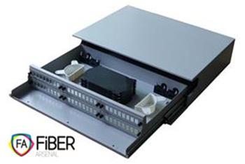 Optical bath, 19". 48x SC Simplex, extendable, 2.5U
