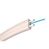 Optical cable FLAT DROP, 1v., 9/125, 2x3 mm, G.657B3, LSOH, white jacket