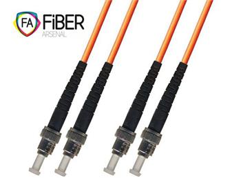 Optical patchcord, 50/125, ST/PC-ST/PC, MM, duplex, 3m