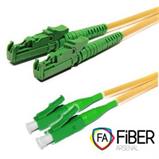 Optical patchcord, 9/125, E2000/APC-LC/APC, SM, duplex, 1m