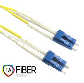 Optical patchcord, 9/125, LC/PC-LC/PC, SM, duplex, 0.25m
