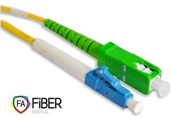 Optical patchcord, 9/125, SC/APC-LC/PC, SM, simplex, 10m