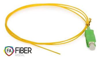 Optical pigtail, 9/125, SC/APC, SM, 900µm, 3m