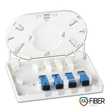 Optical socket, 4x SC, 8x LC