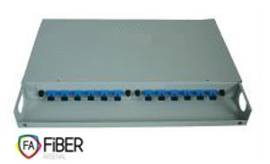 Optical tub, 19", 12x SC Simplex, fixed